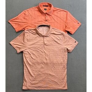 Lot Of 2 Nike Golf Dri Fit Mens Polo Shirts Tiger Woods Collection Size Large